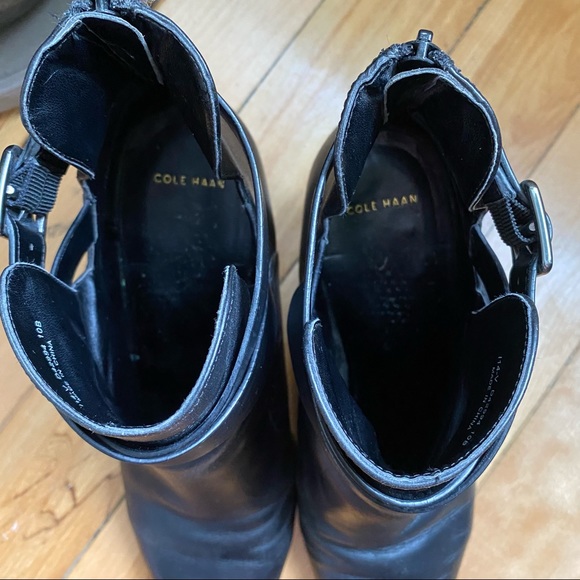 Sz. 10 Cole Haan Leather Heeled Boots - Picture 4 of 5